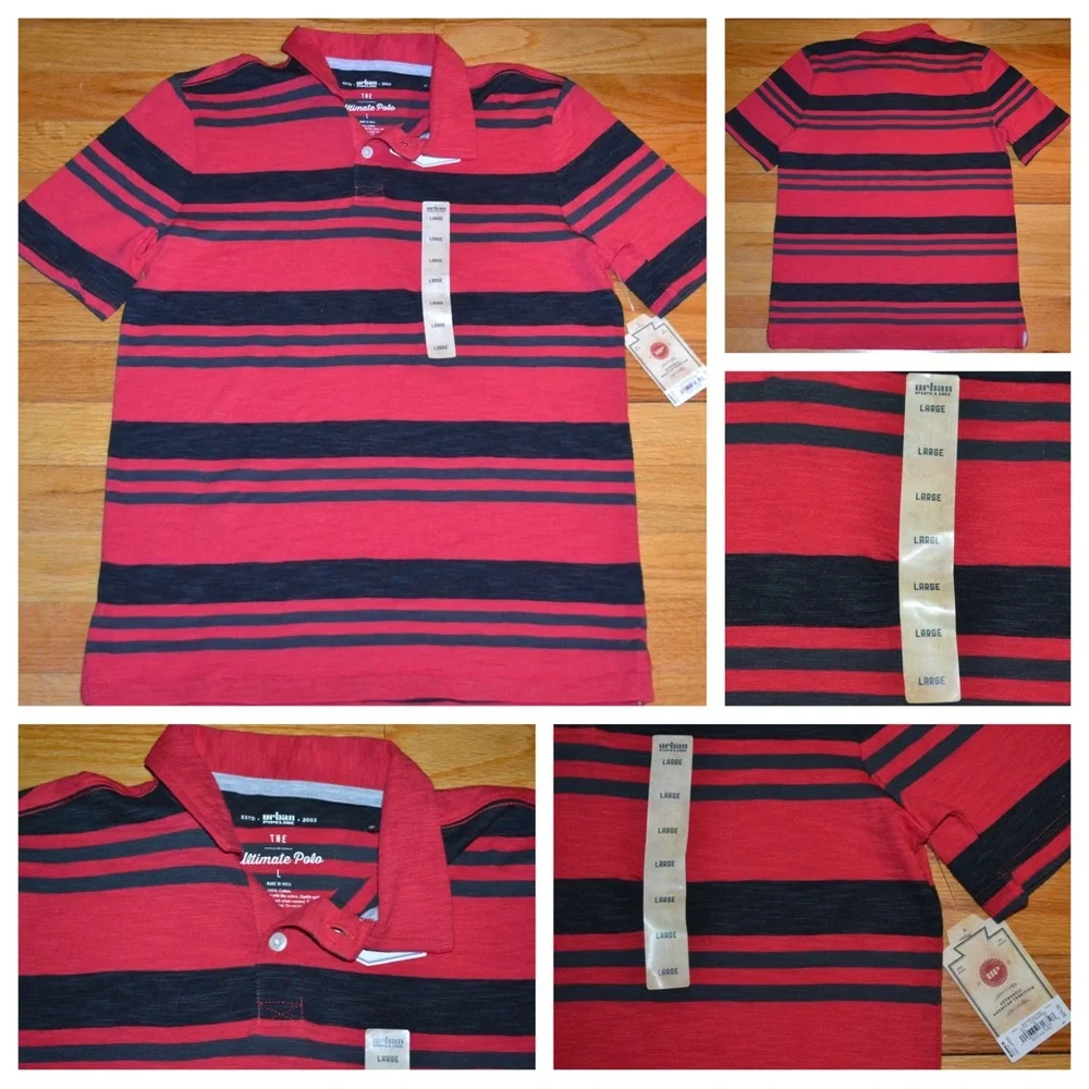 Youth boys Urban Pipeline short-sleeve polo, size L